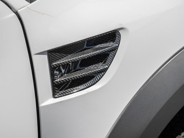 2009-2014 Ford F-150 Raptor SVT | SDP Package Carbon Fiber Side Fender Vents Trim Replacement (Pair)