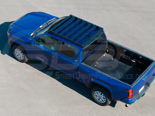 2016-2023 Toyota Tacoma | Extreme Off-Road Version 2 Carbon Steel Black Top Roof Rack Cargo Luggage Carrier