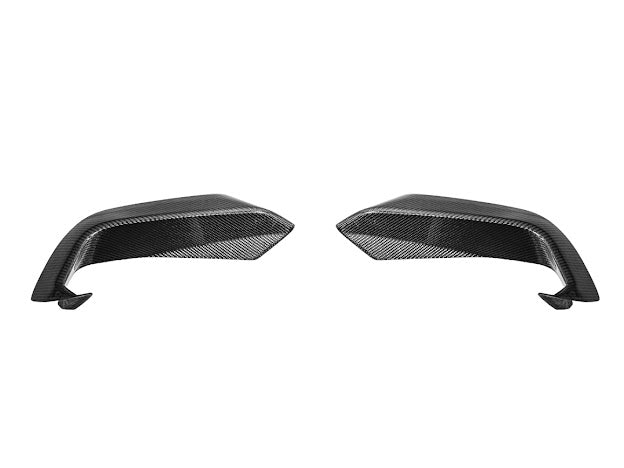 2024-UP FORD MUSTANG ECOBOOST | CARBON FIBER FRONT LOWER SIDE GRILLE INSERTS PAIR