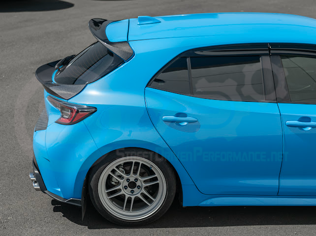 2019-UP TOYOTA GR COROLLA | JDM SDP PERFORMANCE STYLE CARBON FIBER REAR ROOF WING DUCKBILL SPOILER