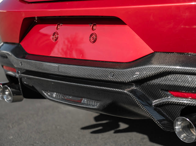 2024-Up Ford Mustang S650 | GT Style CARBON FIBER Rear Bumper Diffuser