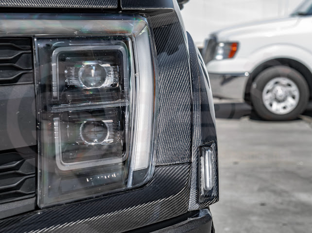 2021-UP F-150 RAPTOR | FACTORY STYLE CARBON FIBER SIDE FENDERS & VENTS REPLACEMENT