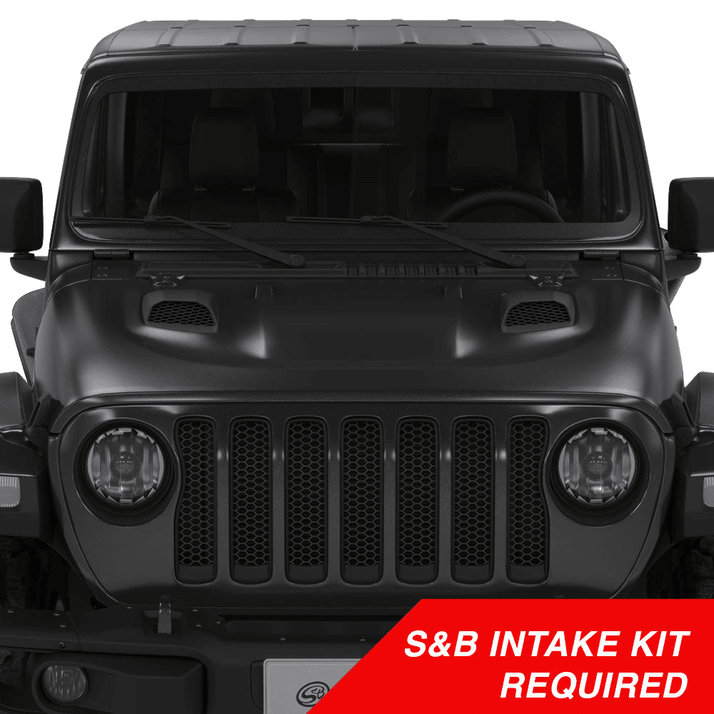 Air Hood Scoops For Jeep Wrangler Rubicon / Gladiator (S&B Intake Required)