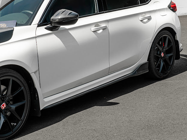 2022-UP HONDA CIVIC TYPE R | JDM STYLE CARBON FIBER SIDE SKIRTS ROCKER PANELS GROUND EFFECTS