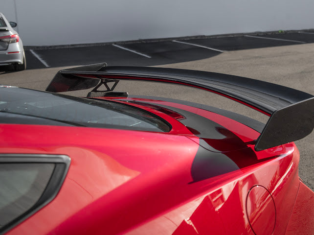 2024-UP MUSTANG S650 | CARBON FIBER GT500 REAR HIGH WING SPOILER