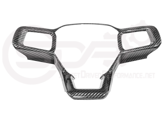 2024-Up Ford Mustang | Factory Style CARBON FIBER Tape On Steering Wheel Trim Full Cover