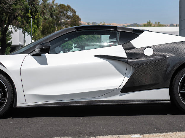 2020+ CHEVROLET CORVETTE C8 SIDE SKIRTS ROCKER PANELS GROUND EFFECTS