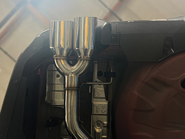 2022-UP SUBARU WRX | AXLE BACK MUFFLER DELETE DOUBLE WALL 4" QUAD TIPS EXHAUST (CHROME OR BURNT BLUE TIPS)