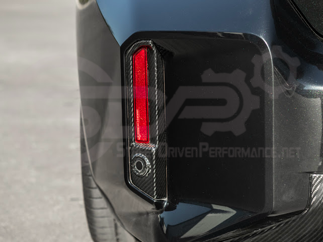 2023-UP BMW G87 M2 | FACTORY STYLE CARBON FIBER REPLACEMENT REAR BUMPER REFLECTOR TRIM PAIR