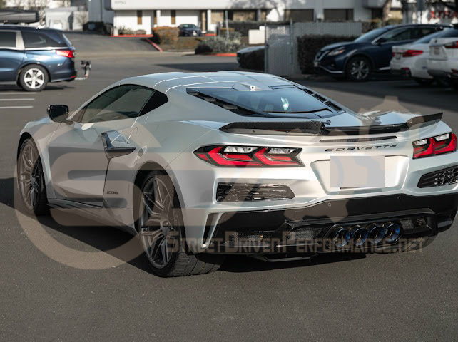 2023-Up Corvette C8 Z06 | Jake Skull Logo Rear Wickerbill Spoiler Wing