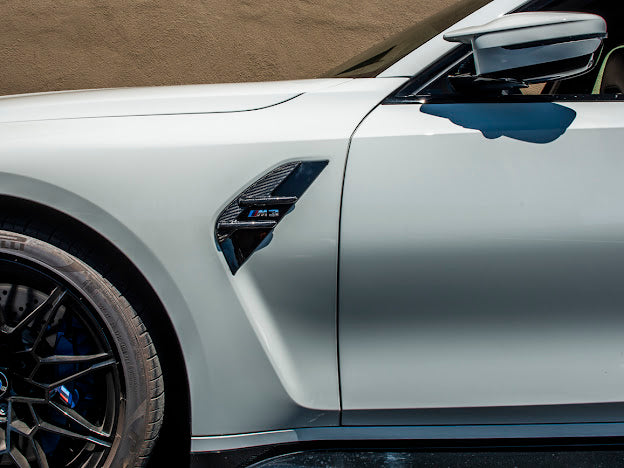 2021-Up BMW G80 M3 & G82 / G83 M4 | Factory Style CARBON FIBER Side Fender Vent Trim Cover (Pair)