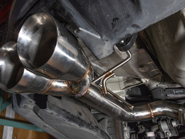 2015-2021 SUBARU WRX / STI | MUFFLER DELETE AXLE BACK EXHAUST 4 INCH CHROME QUAD TIPS