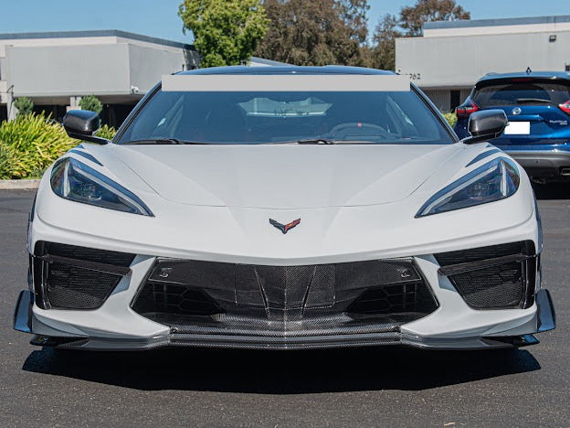 2020+ CORVETTE C8 STINGRAY & Z51 | Z06 Z07 PERFORMANCE FRONT LIP SPLITTER & CANARDS GROUND EFFECTS