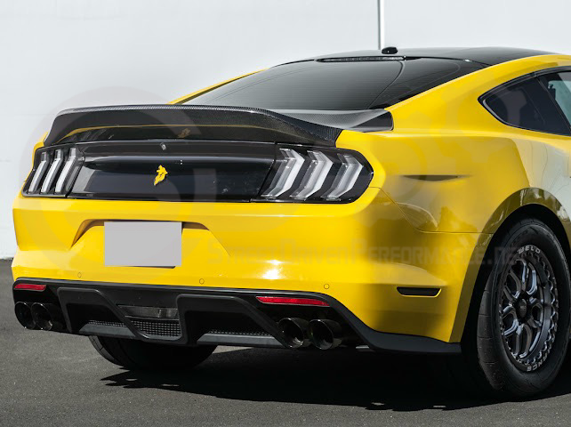 2015-2023 FORD MUSTANG | SUPER SNAKE STYLE REPLACEMENT REAR TRUNK LID WITH INTEGRATED SPOILER
