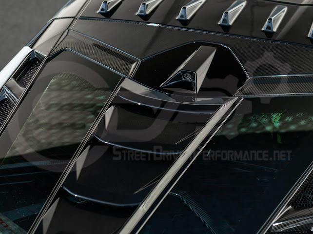 2020+ CORVETTE C8 ALL MODELS | ZR1 STYLE CARBON FLASH REAR WINDOW HATCH VENT LOUVER COVER