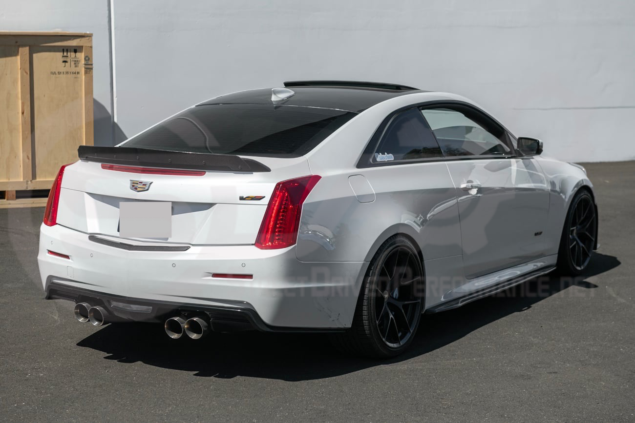 2016-2019 CADILLAC ATS / ATS-V COUPE or SEDAN  | CARBON FIBER REAR TRUNK DECKLID APPLIQUÉ INSERT TRIM REPLACEMENT