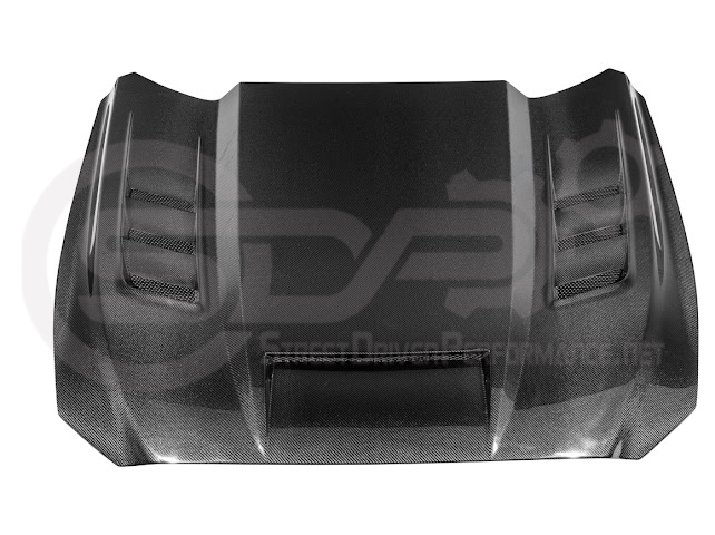 2015-2017 FORD MUSTANG S550 | TERMINATOR STYLE CARBON FIBER FRONT AIR VENTED HOOD