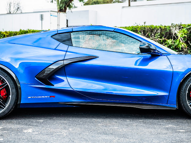 2020+ CHEVROLET CORVETTE C8 STINGRAY | Z06 PACKAGE SIDE SKIRTS ROCKER PANELS GROUND EFFECTS