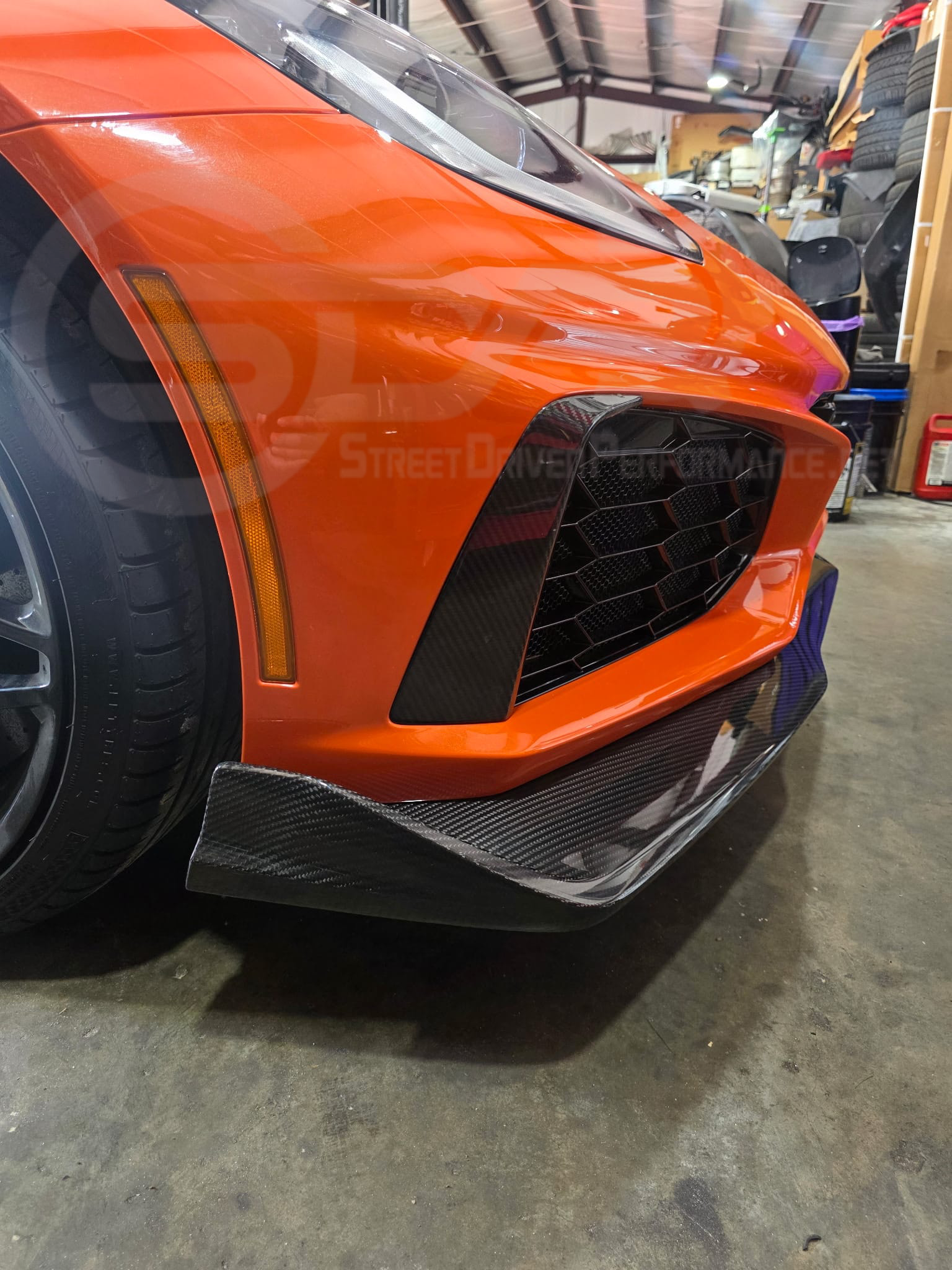 2019 CHEVROLET CORVETTE C7 ZR1 | OEM FACTORY STYLE CARBON FIBER FRONT LIP SPLITTER GROUND EFFECTS