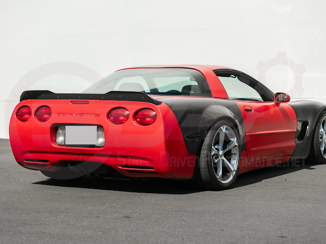 1997-2004 Chevrolet Corvette C5 | ZR1 Extended Style GLOSSY BLACK Rear Trunk Lid Wickerbill Spoiler Wing