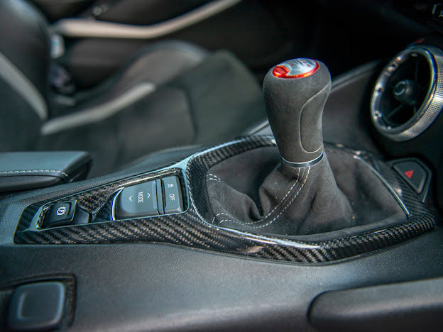 Big Gear Shift Cup Holder Cover Trim Decor For Chevy Camaro 2016 Carbon Fiber E - Foto 7