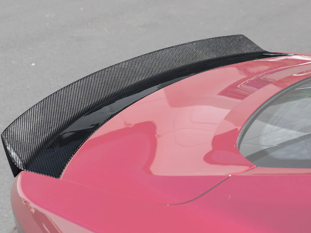 2024-UP FORD MUSTANG S650 | CARBON FIBER REAR TRUNK DUCKTAIL INTEGRATED WING SPOILER MODULE