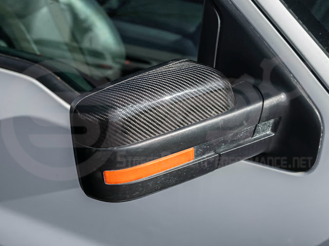 2009-2014 Ford F-150 Raptor SVT | Factory Style Carbon Fiber Mirror Covers Replacement