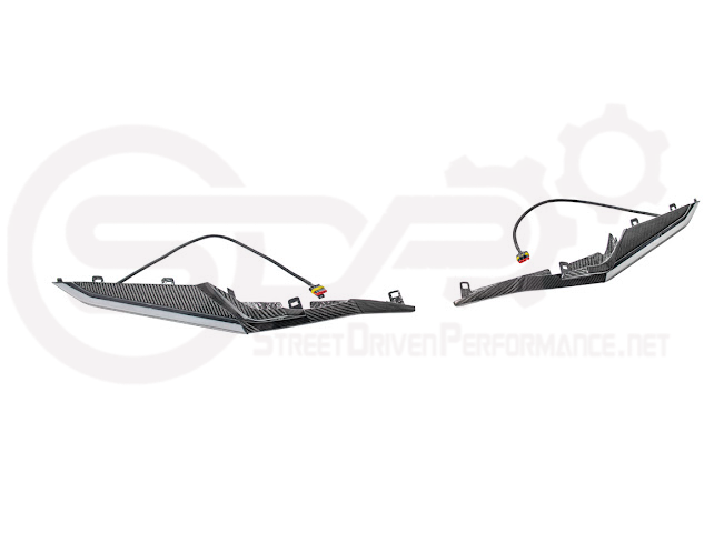 2023+ CHEVROLET CORVETTE C8 Z06 | CARBON FIBER SEQUENTIAL LED DRL LIGHT BAR BEZEL INSERT