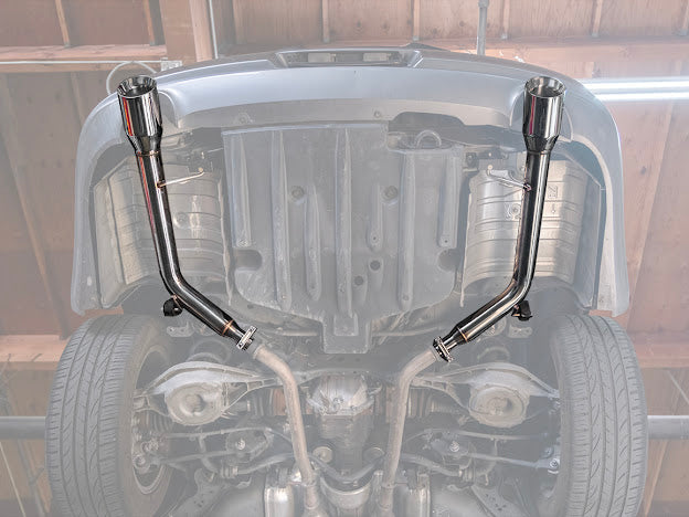 2007-2008 INFINITI G35 SEDAN & 2008-2014 INFINITI G37 SEDAN | MUFFLER DELETE AXLE BACK DUAL TIPS EXHAUST (CHROME TIPS OR BURNT BLUE TIPS)