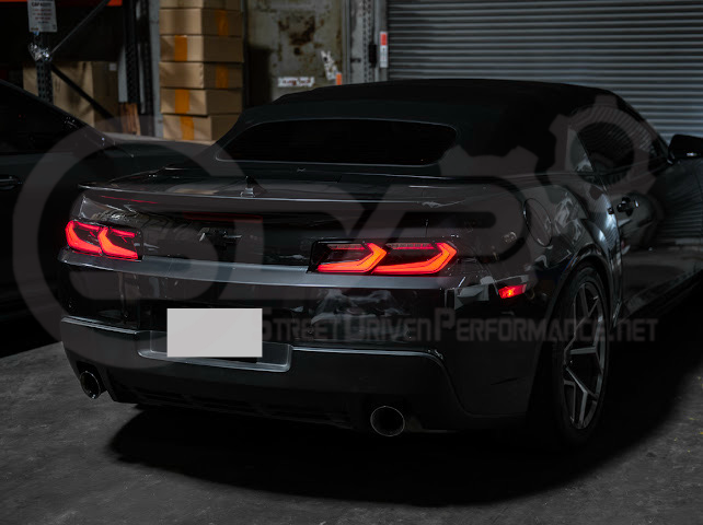 2014-2015 CHEVROLET CAMARO | GM C8 CORVETTE STYLE SEQUENTIAL SIGNAL LED REAR TAILLIGHT PAIR (CLEAR OR SMOKE TINTED LENSES)