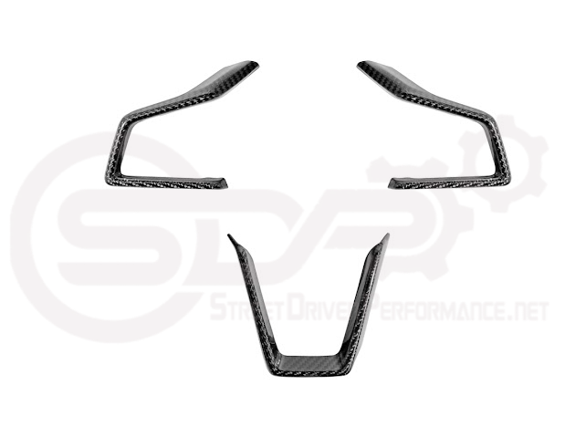 2022-UP SUBARU WRX | FACTORY STYLE CARBON FIBER STEERING WHEEL TRIM COVER