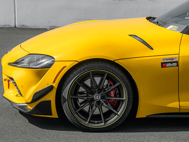 2020-Up Toyota GR Supra A90 A91 | SDP Performance Style CARBON FIBER Front Bumper Canard Splitter (Pair)