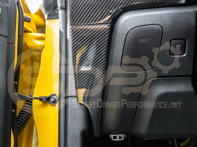 2015-2023 FORD MUSTANG S550 | CARBON FIBER  DASHBOARD LOWER TRIM COVER PAIR