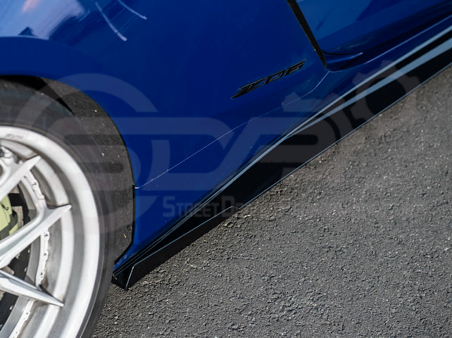 2023-UP CHEVROLET CORVETTE C8 Z06 & E-RAY | SDP PERFORMANCE TRACK STYLE SIDE SKIRTS ROCKER PANEL GROUND EFFECTS