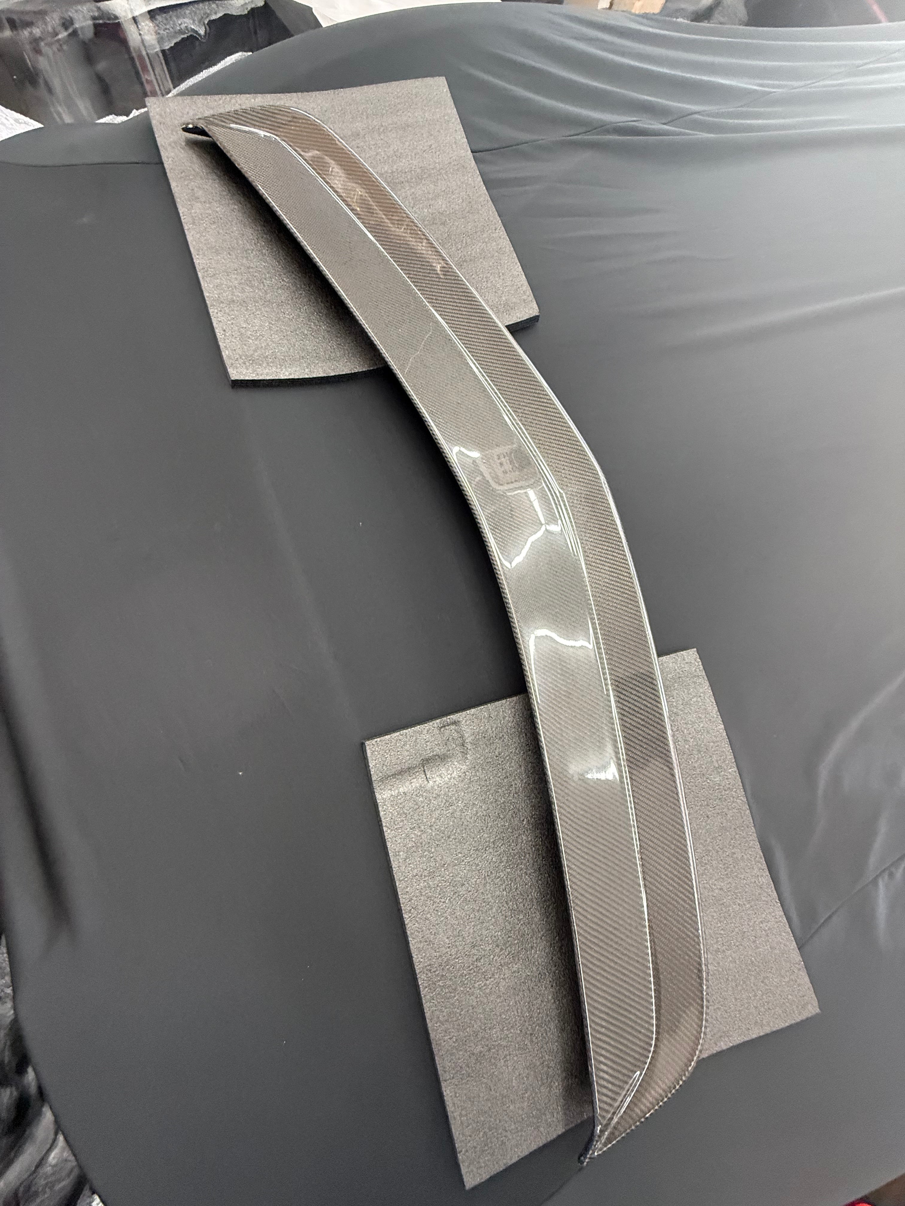 *IMPERFECTION / DISCOUNTED* 2016-2019 Cadillac CTS-V V3 - Carbon Fiber Rear Trunk Lid Spoiler Wing