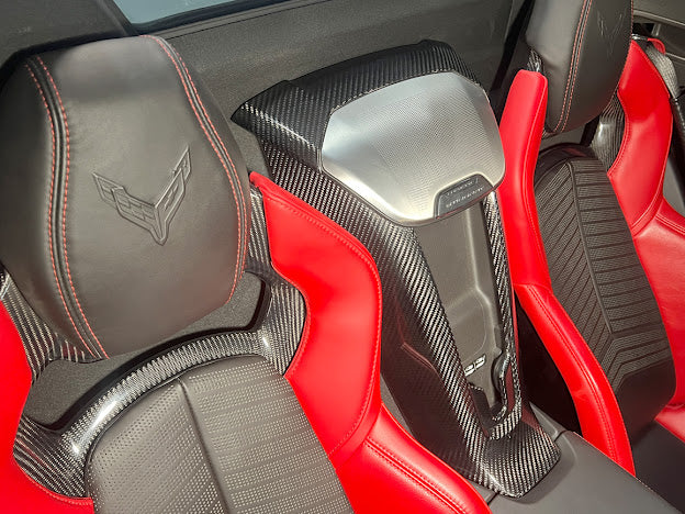 2020+ CORVETTE C8 CONVERTIBLE | CARBON FIBER INTERIOR WATERFALL SPEAKER GRILLE