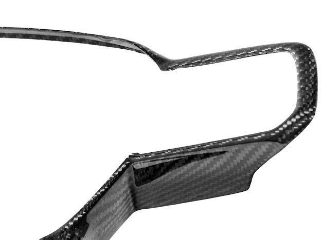 2024-Up Ford Mustang S650 | CARBON FIBER Stick-On Steering Wheel Interior Trim Cover
