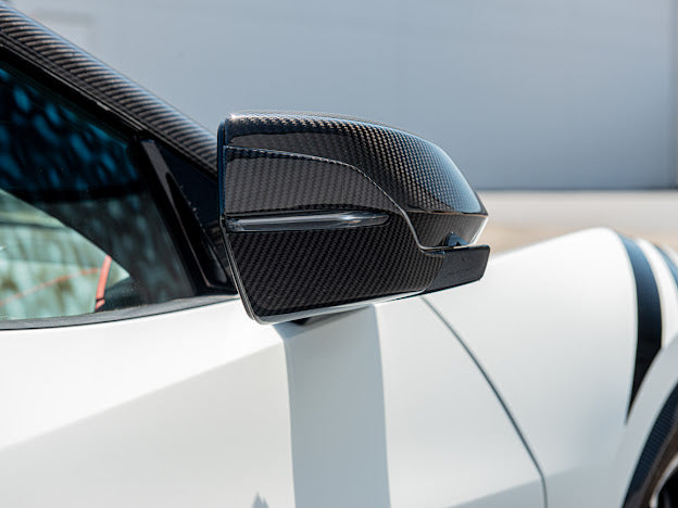 2020+ CORVETTE C8 | CARBON FIBER LOWER MIRROR COVERS