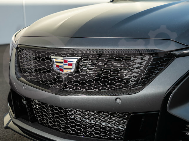 2025-Up Cadillac CT5-V Blackwing | CARBON FIBER Front Upper & Lower Grille Trim Insert Surrounding Replacement