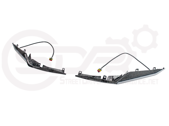 2023+ CHEVROLET CORVETTE C8 Z06 | CARBON FIBER SEQUENTIAL LED DRL LIGHT BAR BEZEL INSERT