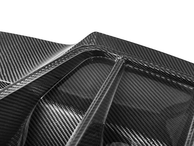 2014-2019 Corvette C7 Performance Track CARBON FIBER Rear Bumper Finned Diffuser