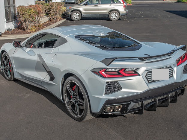 2020+ CORVETTE C8 Z51 REAR LOWER DIFFUSER FINS *ADD-ON*