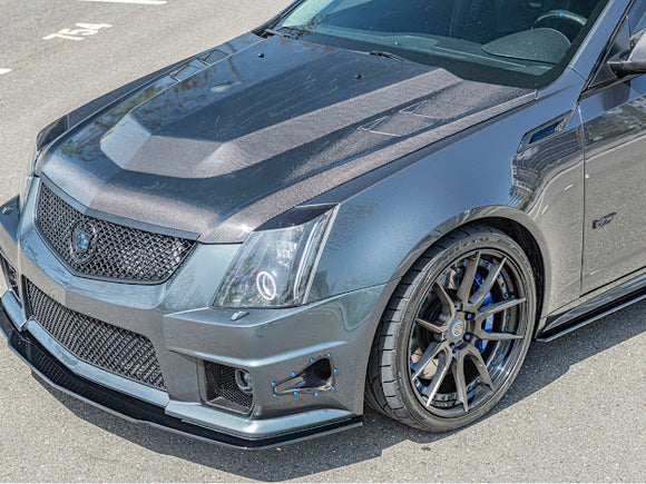 2009-2015 Cadillac CTS-V V2 | Basic Style Front Bumper Lip Splitter Ground Effects
