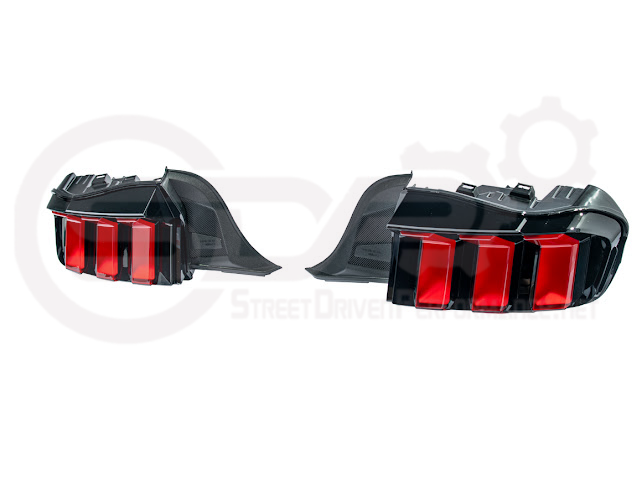 2024-Up Ford Mustang S650 | EURO Style Sequential Signal LED Clear Lenses Rear Taillights Pair