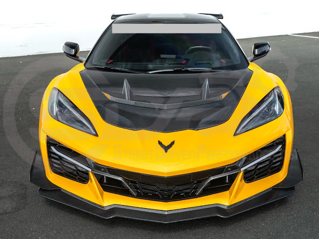 2023+ CHEVROLET CORVETTE C8 Z06 | CARBON FIBER SEQUENTIAL LED DRL LIGHT BAR BEZEL INSERT