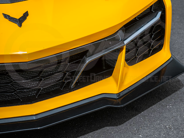 2023-Up Corvette C8 Z06 | Z07 Extended Package CARBON FIBER Front Lip Splitter Ground Effects