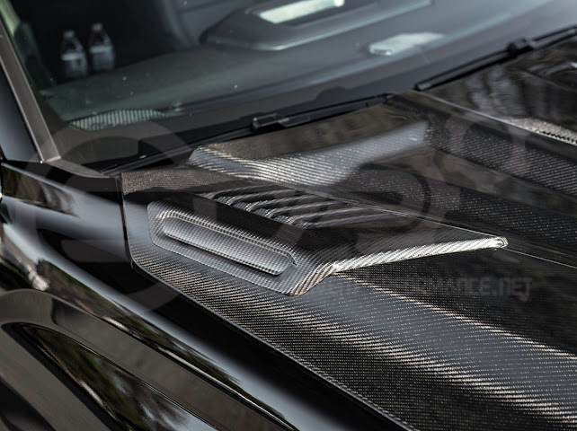 2022-UP TOYOTA TUNDRA | SDP CARBON FIBER FRONT VENTED HOOD WITH SIDE VENTS