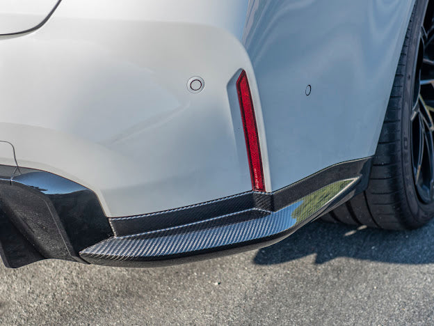 2021-Up BMW G80 M3 | Factory Style CARBON FIBER Rear Apron Lip Splitter Pair