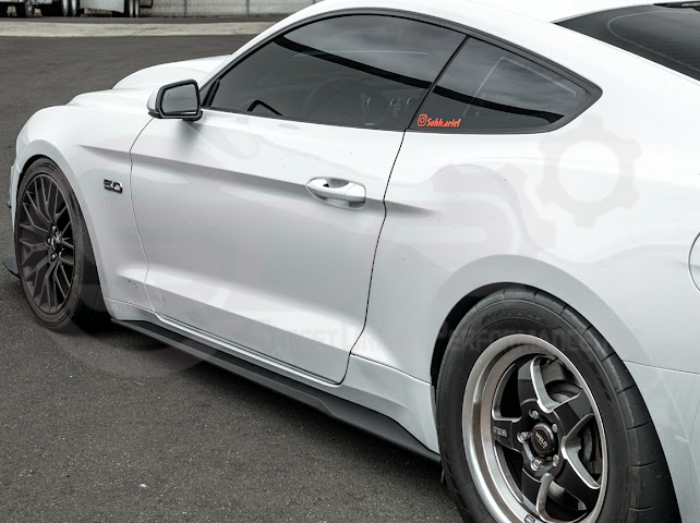 2015-2023 FORD MUSTANG S550 | SIDE SKIRTS EXTENSION ROCKER PANELS GROUND EFFECTS