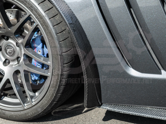 2005-2013 Chevrolet Corvette C6 |Z06 ZR1 STYLE CARBON FIBER Front & Rear Splash Guard Mud Flaps